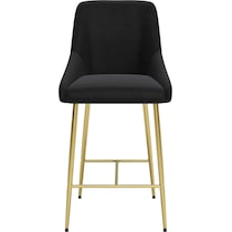 kairo black gold counter height stool   