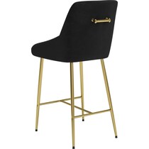 kairo black gold counter height stool   