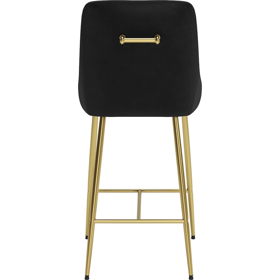 kairo black gold counter height stool   