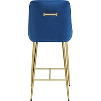 kairo blue gold counter height stool   