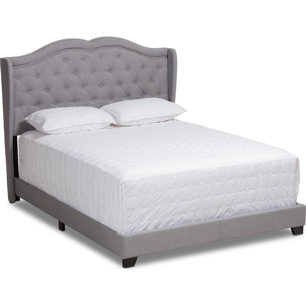kallie gray king bed   
