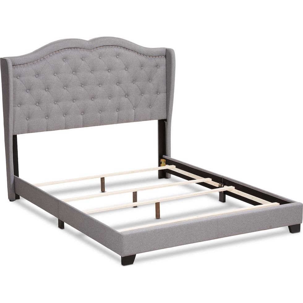 kallie gray king bed   