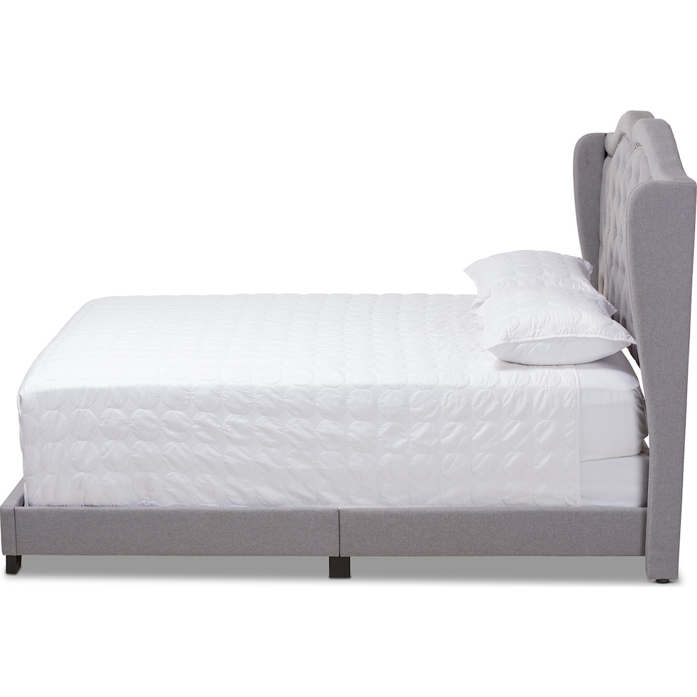 kallie gray king bed   