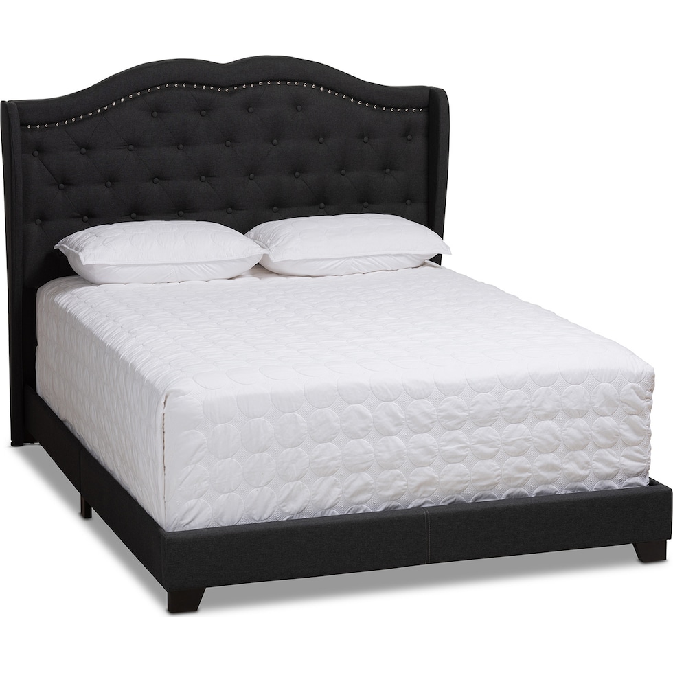 kallie gray king bed   