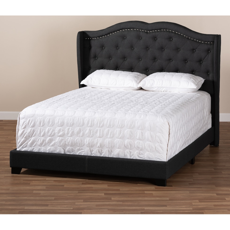 kallie gray king bed   