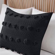 kamila black full queen bedding set   