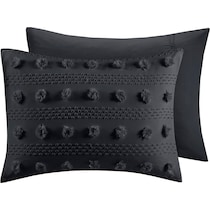 kamila black full queen bedding set   