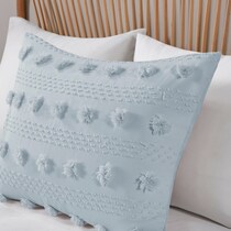 kamila blue full queen bedding set   