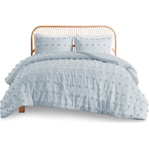 kamila blue full queen bedding set   