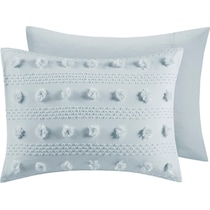kamila blue full queen bedding set   