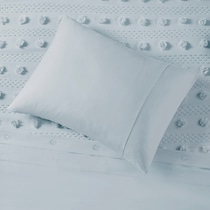 kamila blue full queen bedding set   