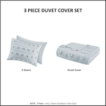 kamila blue full queen bedding set   