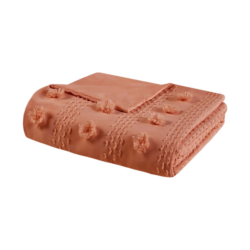 kamila orange full queen bedding set   