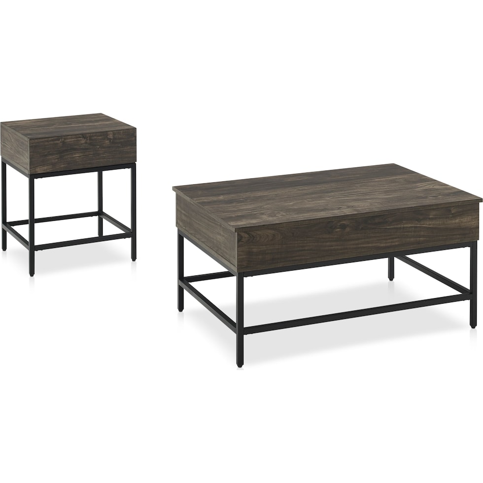 kaplan dark brown  pack tables   