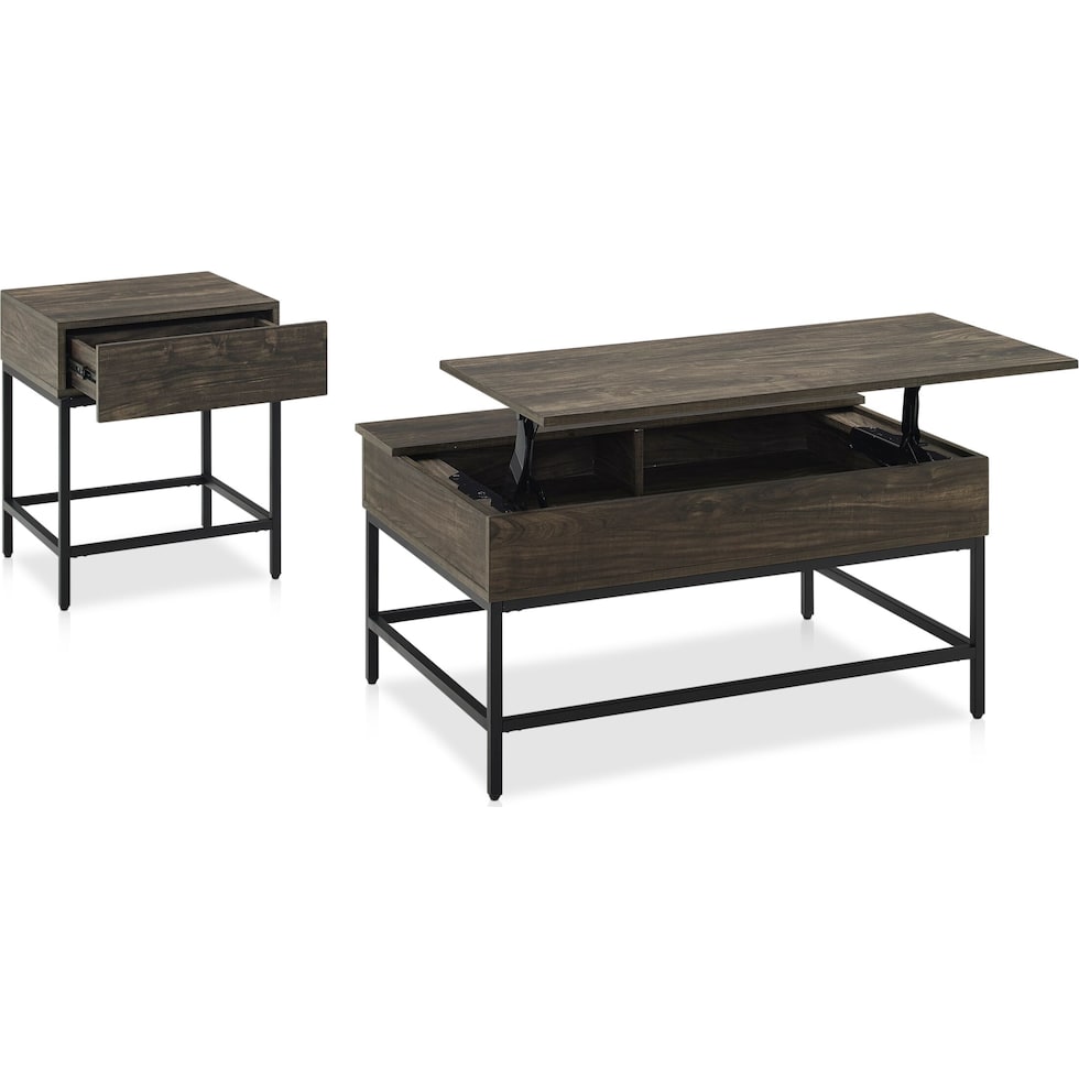 kaplan dark brown  pack tables   