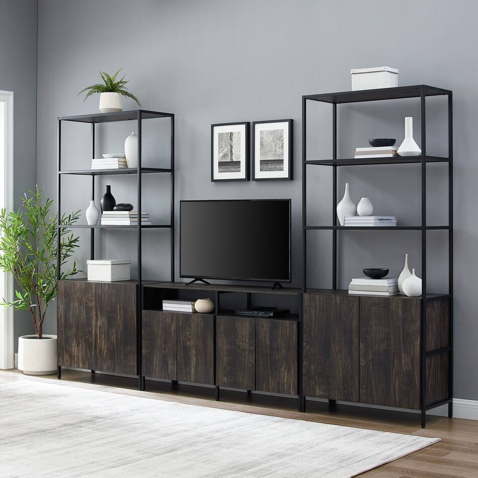 Kaplan 3Piece Entertainment Center with Media Console and 2 Large