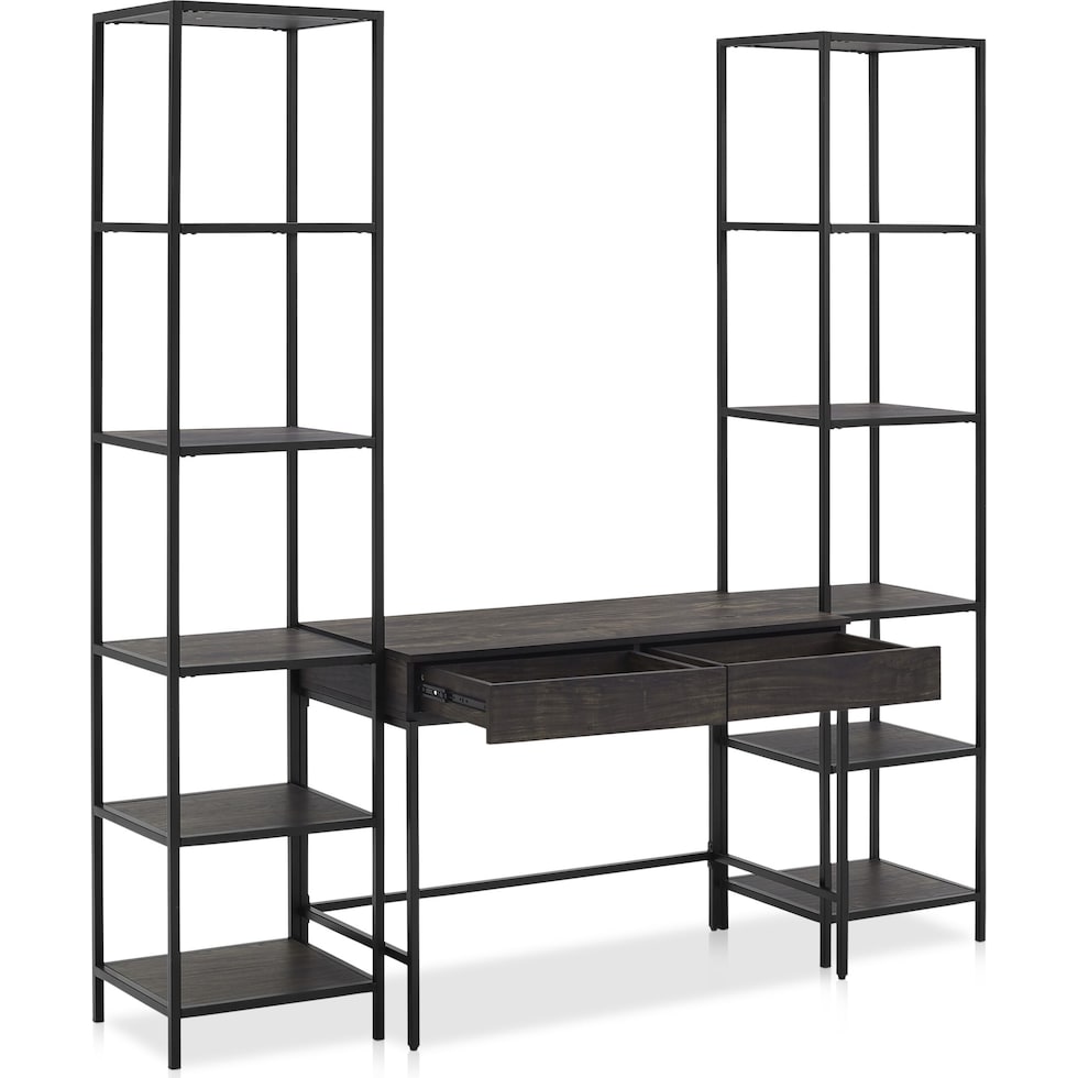 kaplan dark brown desk   