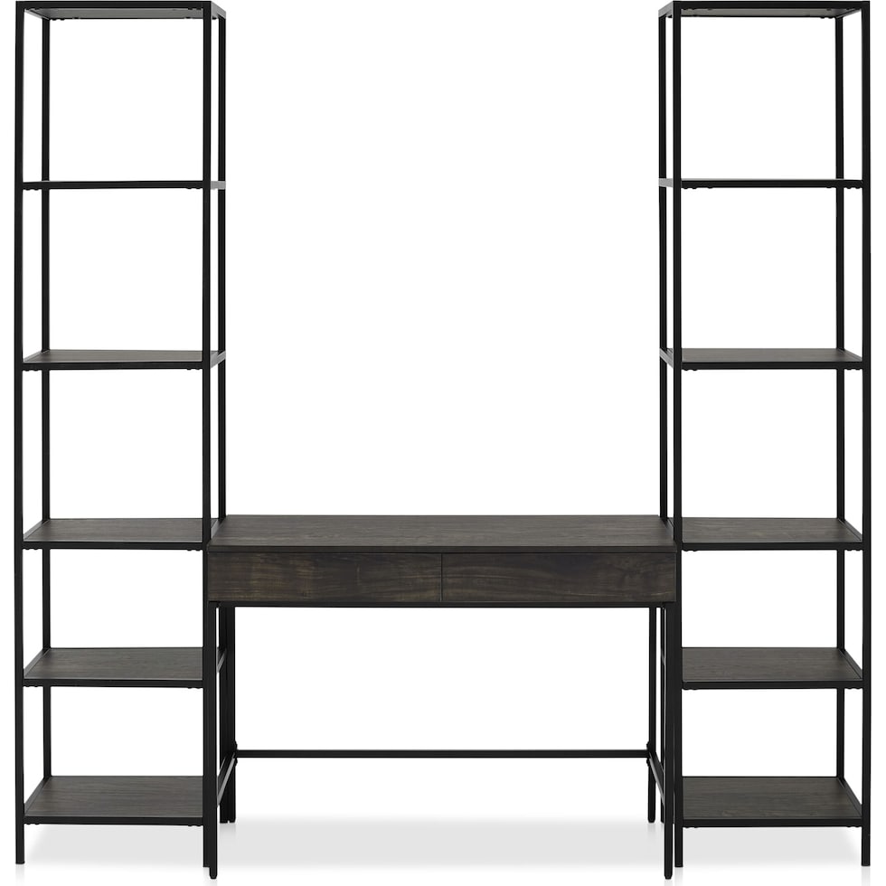 kaplan dark brown desk   