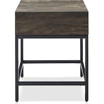 kaplan dark brown end table   