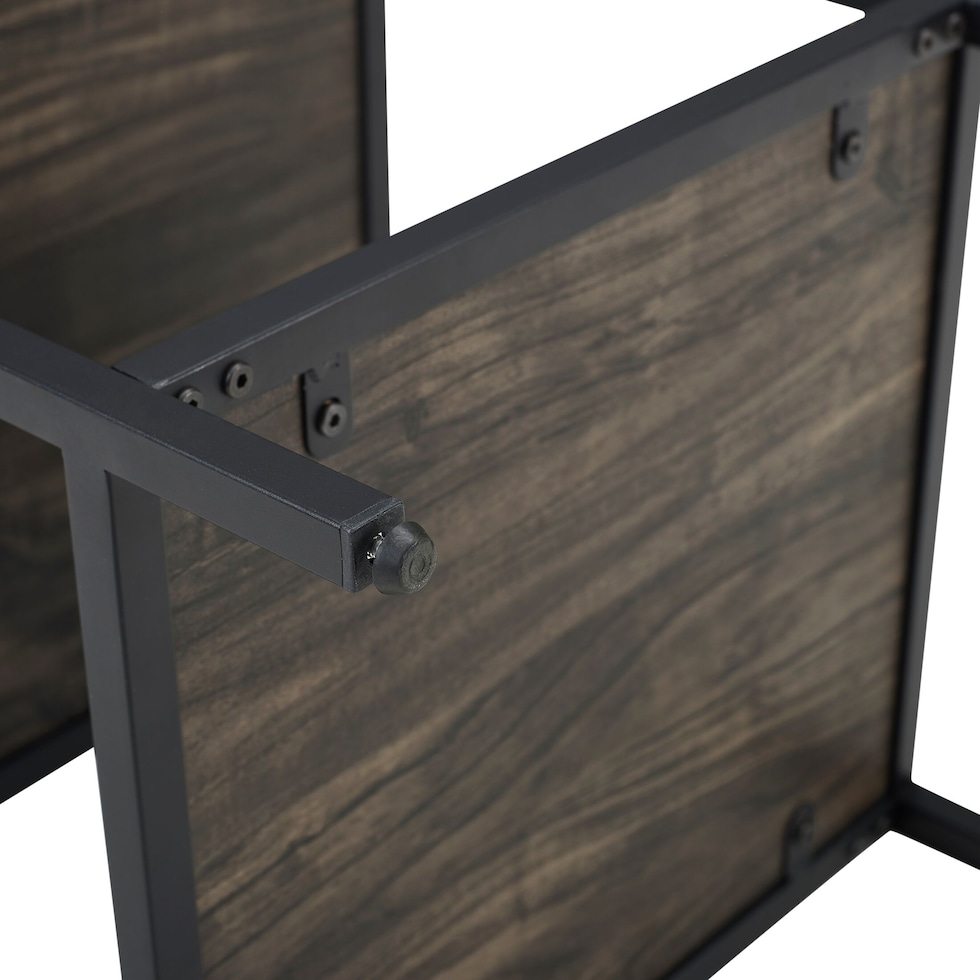 kaplan dark brown etagere   