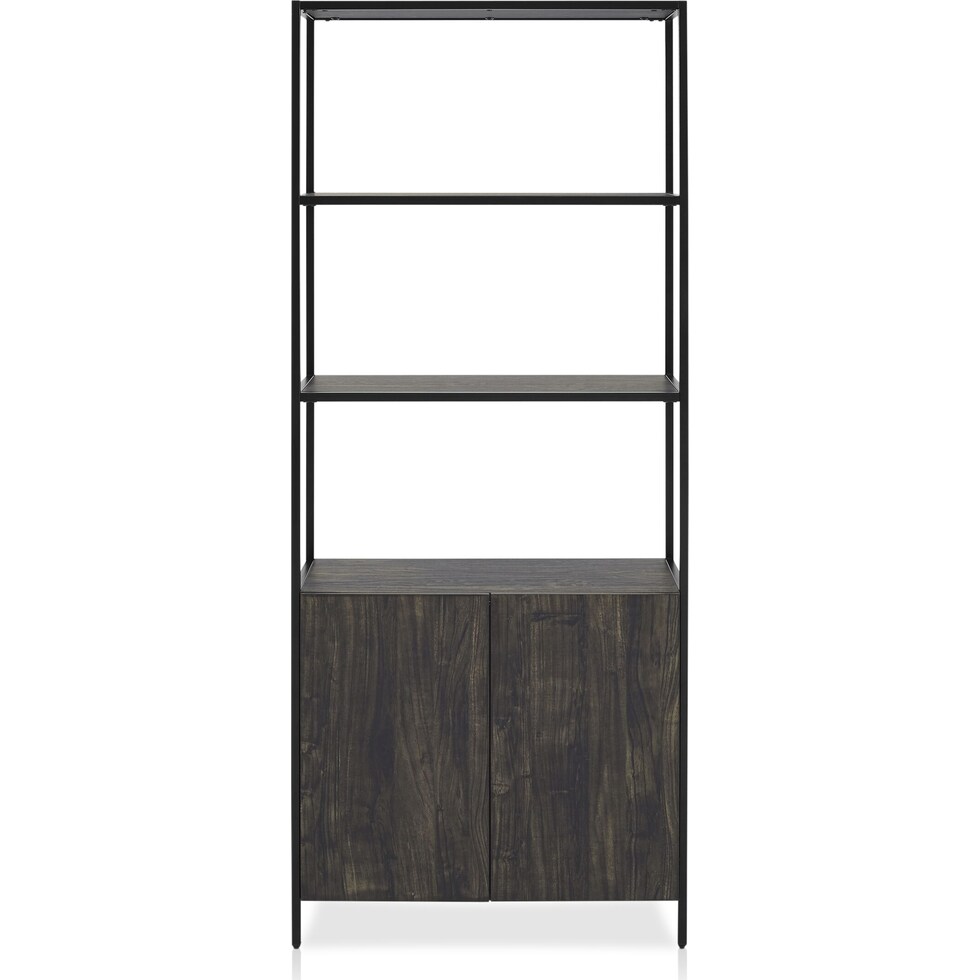 kaplan dark brown etagere   