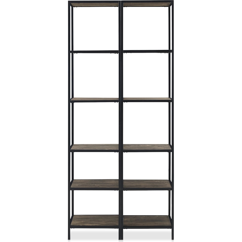 kaplan dark brown etagere   