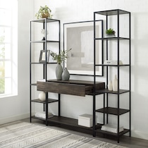 kaplan dark brown etagere   