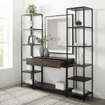 kaplan dark brown etagere   