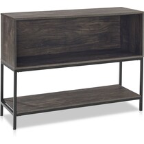 kaplan dark brown storage console   