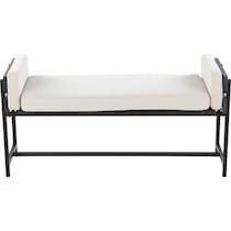 kari white gray bench   