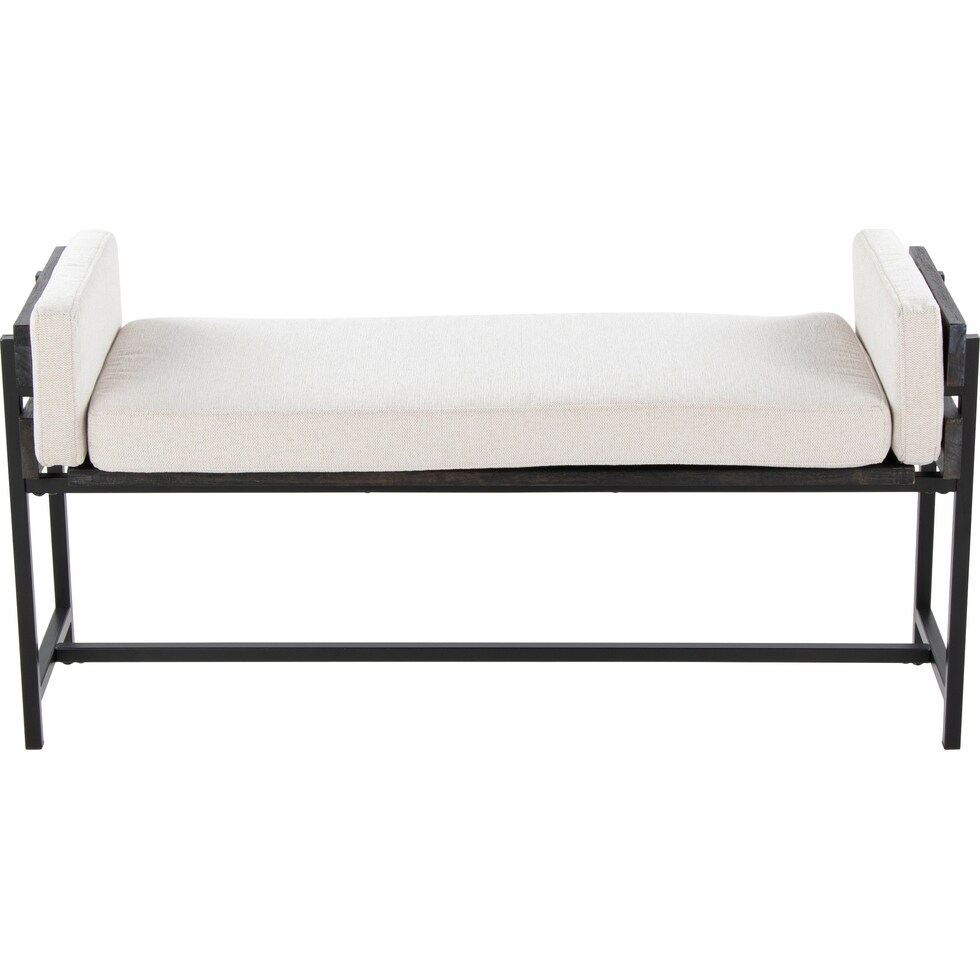 kari white gray bench   