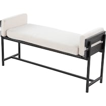 kari white gray bench   