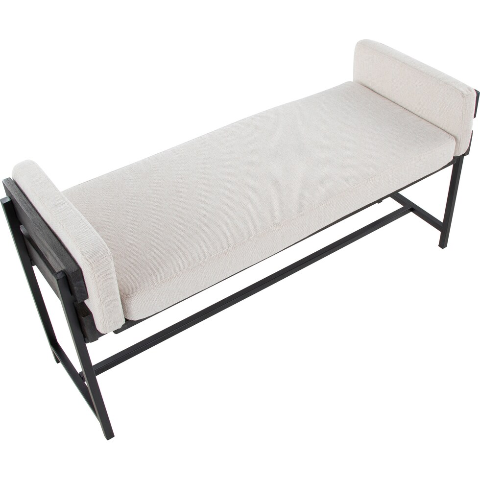 kari white gray bench   