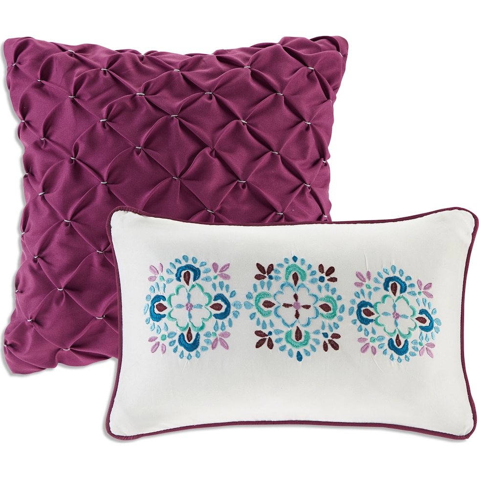 karlie purple twin bedding set   