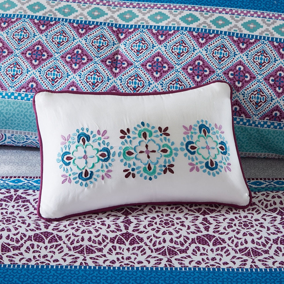 karlie purple twin bedding set   