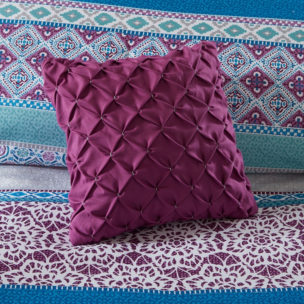 karlie purple twin bedding set   