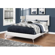 kasey white queen bed   