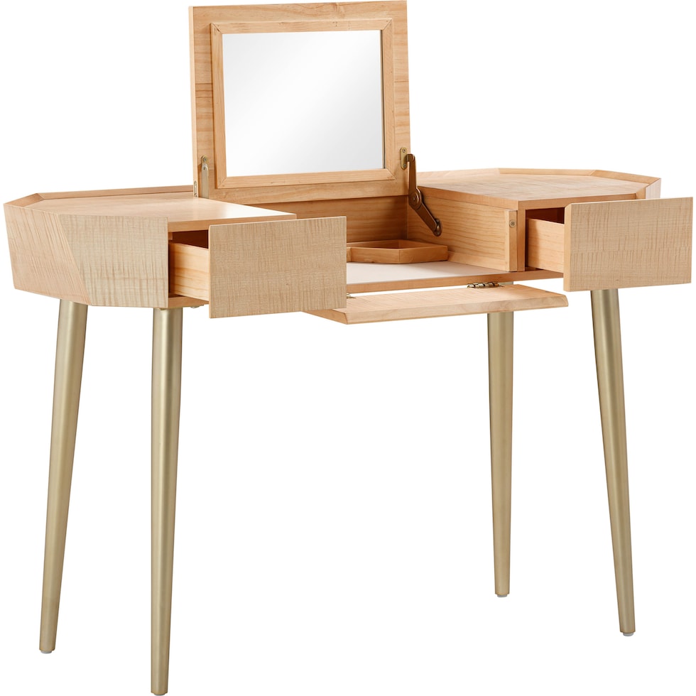 kasha light brown desk   