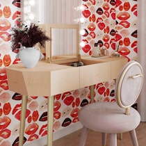 kasha light brown desk   