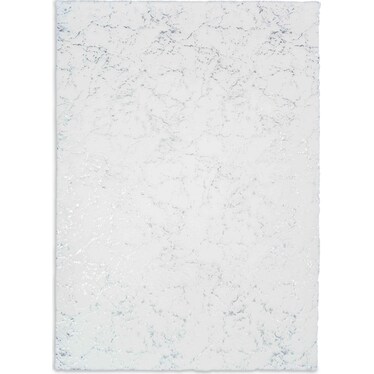Kashi  8' x 10' Area Rug - White And Silver