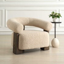 kate white accent chair   