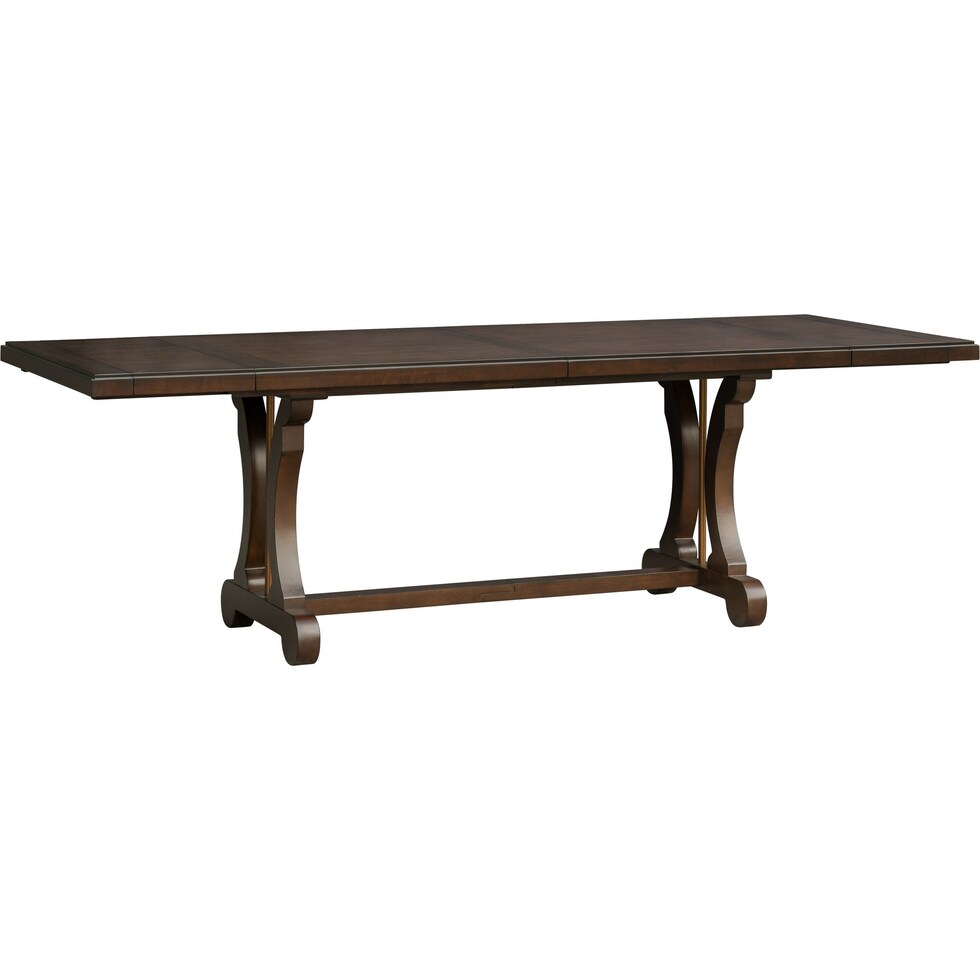 katlynne dark brown dining table   