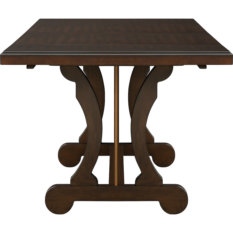 katlynne dark brown dining table   