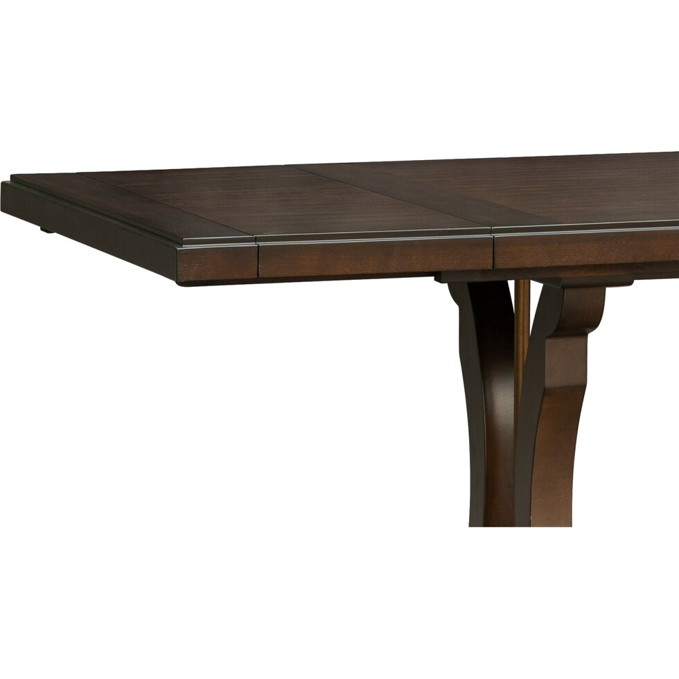 katlynne dark brown dining table   