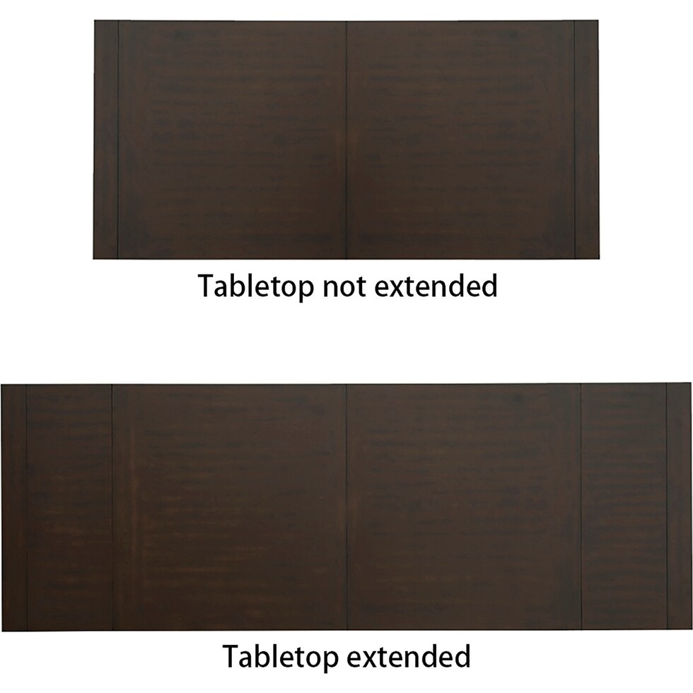 katlynne dark brown dining table   