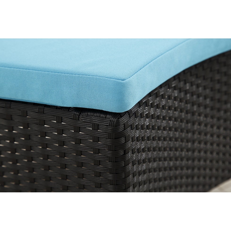 kauai black blue outdoor dinette   