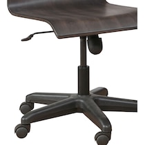 kayce dark brown desk chair   