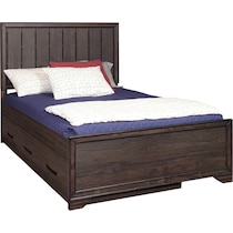 kayce dark brown full bed   