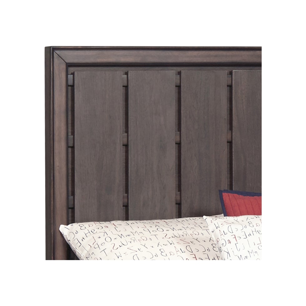 kayce dark brown full bed   