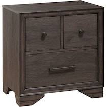 kayce dark brown nightstand   